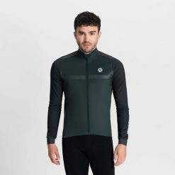 Kurtka rowerowa męska Rogelli MONO. Niebieskie kurtki męskie Rogelli, na jesień, l, bez wzorów, na fitness i siłownię. W wyprzedaży za 329.00 zł.
