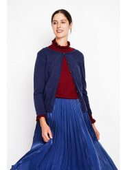 ASSUILI Kardigan w kolorze granatowym rozmiar: 38. Niebieskie kardigany damskie Assuili, bez wzorów. Za 113.99 zł.