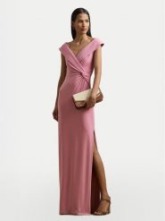 LAUREN RALPH LAUREN Sukienka wieczorowa 253863940023 Różowy Slim Fit. Czerwone sukienki damskie Lauren Ralph Lauren, bez wzorów, z syntetyku, wizytowe, bez kołnierzyka, bez ramiączek. Za 1,119.00 zł.