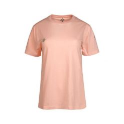 Klasyczny T-shirt z krótkim rękawem BRIANES W V2, wygodny i uniwersalny, idealny. Czerwone t-shirty damskie IZAS, m, bez wzorów, bez kołnierzyka. W wyprzedaży za 121.70 zł.