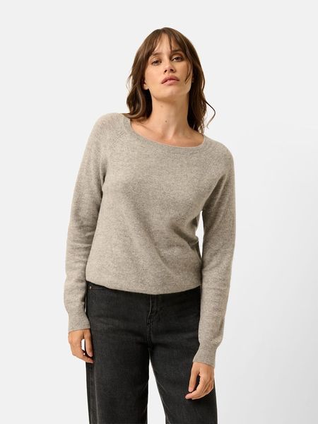 Just Cashmere Kaszmirowy sweter "Abigail" w kolorze szarobrązowym rozmiar: XL. Brązowe swetry klasyczne damskie Just Cashmere, xl, z kaszmiru, bez kołnierzyka. Za 249.17 zł.