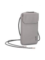 Zwei Torebka w kolorze szarym na telefon - 10 x 19 x 3 cm rozmiar: onesize. Szare torebki klasyczne damskie Zwei, bez wzorów, z materiału, bez dodatków. Za 152.62 zł.