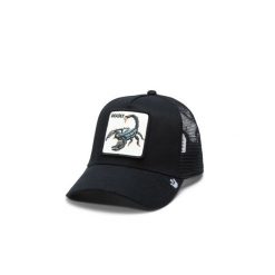 Czapka z daszkiem Goorin Bros. The Deadliest Scorpion Trucker 101-1687-BLK. Czarne czapki męskie Goorin Bros, bez wzorów. Za 165.00 zł.