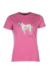 T-shirt dziewczęcy HKM Kids Sparkle. Niebieskie koszulki dziewczęce HKM, m, bez wzorów, z materiału, bez ramiączek. Za 119.50 zł.
