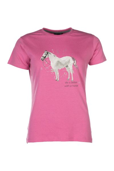 T-shirt dziewczęcy HKM Kids Sparkle. Niebieskie koszulki dziewczęce HKM, m, bez wzorów, z materiału, bez ramiączek. Za 119.50 zł.