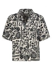 Eight2Nine Bluzka w kolorze czarno-kremowym rozmiar: XL. Czarne bluzki damskie Eight2Nine, xl, bez wzorów, bez kołnierzyka, bez ramiączek. Za 100.75 zł.