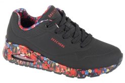 Buty sportowe Sneakersy damskie, Uno - Majestic Garden. Czarne buty sportowe na co dzień damskie Skechers, bez wzorów, z materiału, trekkingowe. Za 399.99 zł.