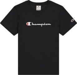 Koszulka sportowa damska Champion SS Tee. Czarne bluzki sportowe damskie CHAMPION, l, z bawełny, bez kołnierzyka, bez ramiączek. Za 98.99 zł.