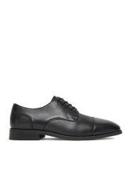 GINO ROSSI Półbuty EO-MARTINO-02 125AM Czarny. Czarne buty wizytowe męskie Gino Rossi, ze skóry, bez zapięcia. Za 223.99 zł.