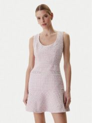 Guess Sukienka koktajlowa W6RK28 WJ632 Różowy Regular Fit. Czerwone sukienki damskie Guess, xs, z aplikacjami, z syntetyku, wizytowe, bez kołnierzyka, bez ramiączek. Za 699.99 zł.