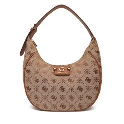 Torebka Guess. Brązowe torebki klasyczne damskie Guess, z aplikacjami, bez dodatków. Za 379.99 zł.