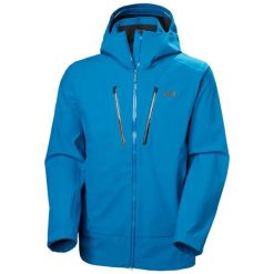 Długa kurtka narciarska Helly Hansen Alpha. Niebieskie kurtki narciarskie i snowboardowe damskie Helly Hansen, xl, bez wzorów, z dzianiny, bez kaptura, narciarskie. Za 2,222.50 zł.
