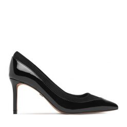 Szpilki Nine West. Czarne szpilki Nine West, bez wzorów, bez obcasa. Za 249.99 zł.