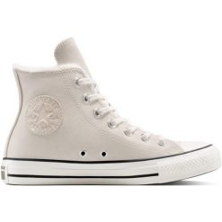 Buty sportowe Converse Chuck Taylor All Star Cozy Suede. Brązowe buty sportowe na co dzień damskie Converse, bez wzorów, z materiału, na fitness i siłownię. Za 490.00 zł.