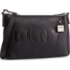 Torebka DKNY - Commuter-Sm R84EA893 Black/Silver BSV. Czarne listonoszki damskie DKNY, bez wzorów, ze skóry, bez dodatków. W wyprzedaży za 389.00 zł.