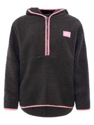 Zwillingsherz Bluza polarowa w kolorze czarnym rozmiar: XL. Czarne bluzy z kapturem damskie Zwillingsherz, xl, z polaru. Za 130.99 zł.