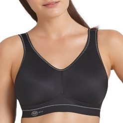 Stanik fitness cardio Light & Firm. Białe biustonosze sportowe damskie ANITA ACTIVE, bez wzorów, z materiału. Za 323.00 zł.