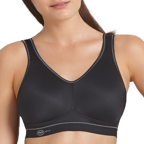 Stanik fitness cardio Light & Firm. Białe biustonosze sportowe damskie ANITA ACTIVE, bez wzorów, z materiału. Za 323.00 zł.