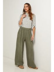 Fleur de Lin Bluzka w kolorze khaki rozmiar: L. Brązowe bluzki damskie Fleur de Lin, l, bez wzorów, bez kołnierzyka, bez ramiączek. Za 154.95 zł.