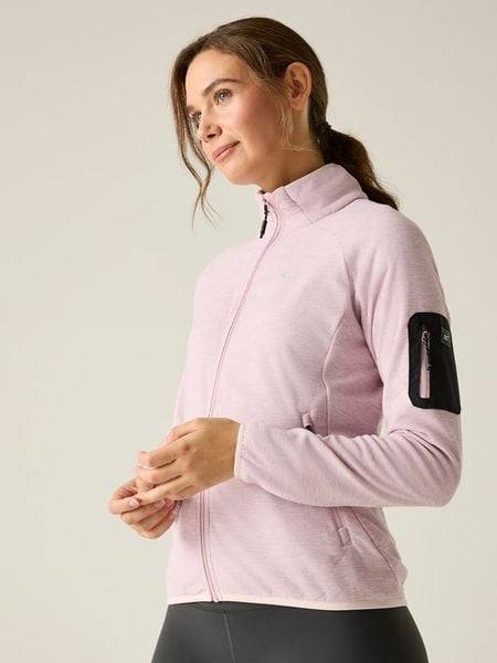 Regatta Kurtka polarowa "Rivendell" w kolorze jasnoróżowym rozmiar: 52. Różowe kurtki damskie Regatta, bez wzorów, z polaru, bez kaptura. Za 132.98 zł.