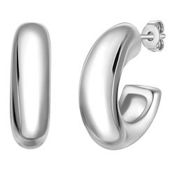 Yokoamii Kolczyki kola z metalowego stopu w srebrze 1 ct Damski. Szare kolczyki damskie Yokoamii, metalowe. Za 79.99 zł.