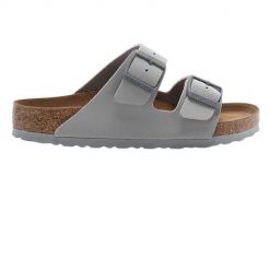 Klapki dla dorosłych Birkenstock Arizona Stone Coin. Szare klapki i japonki męskie Birkenstock, z materiału. Za 458.00 zł.