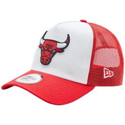 Czapka Trucker New Era NBA Chicago Bulls. Czarne czapki męskie New Era, z aplikacjami, z bawełny. Za 129.99 zł.