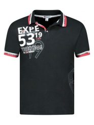 Geographical Norway Koszulka polo "Krug" w kolorze czarnym rozmiar: S. Czarne koszulki polo męskie Geographical Norway, s, bez wzorów, z bawełny, bez ramiączek. Za 52.55 zł.