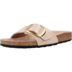 Kapcie Birkenstock Madrid Bb Damskie. Brązowe kapcie damskie Birkenstock, z materiału. Za 665.90 zł.