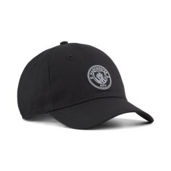 Czapka z daszkiem Essentials Manchester City PUMA. Czarne czapki męskie Puma, bez wzorów. Za 99.00 zł.