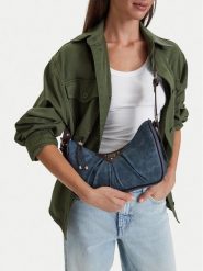 Guess Jeans Torebka CEO-GUESS-S-003-10 Granatowy. Niebieskie torebki klasyczne damskie Guess Jeans, z aplikacjami, z jeansu, bez dodatków. Za 249.99 zł.