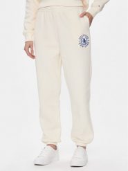 Tommy Hilfiger Spodnie dresowe Crest Sweat Pant WW0WW40601 Écru Regular Fit. Spodnie dresowe damskie Tommy Hilfiger, xl, bez wzorów, z bawełny. Za 399.99 zł.