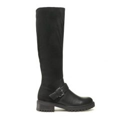 Kozaki Jenny Fairy. Czarne kozaki damskie Jenny Fairy, bez obcasa, na płaskiej podeszwie. Za 129.99 zł.