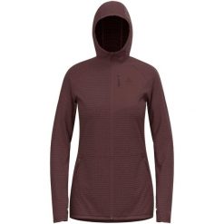 Bluza damska z kapturem Odlo Ascent Mid Layer Hoody Full Zip. Brązowe bluzy z kapturem damskie Odlo, l. Za 555.99 zł.