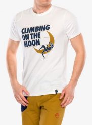 Koszulka wspinaczkowa męska La Sportiva Moon Rock T-Shirt. Białe t-shirty męskie La Sportiva, m, bez wzorów, z bawełny, bez kołnierzyka. Za 170.49 zł.