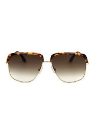 Victoria Beckham Damskie okulary przeciwsłoneczne w kolorze złoto-brązowym rozmiar: 60. Brązowe okulary przeciwsłoneczne damskie VICTORIA BECKHAM. Za 404.10 zł.