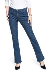 SPODNIE DAMSKIE WRANGLER BOOTCUT DEEP SEA W28BWB12S 112128247. Niebieskie spodnie materiałowe damskie Wrangler, bez wzorów, z jeansu. Za 199.99 zł.