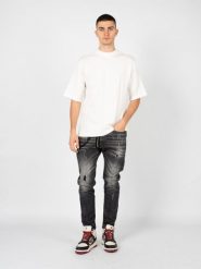 Xagon Man T-shirt "Oversize" | A23082ZX97LA | Mężczyzna | Kremowy. Białe t-shirty męskie Xagon, m, bez wzorów, z bawełny, bez kołnierzyka. W wyprzedaży za 199.00 zł.