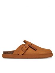 D.Franklin Klapki DFSH407002 Brązowy. Brązowe klapki damskie D.Franklin, bez wzorów, ze skóry, bez obcasa. Za 329.99 zł.