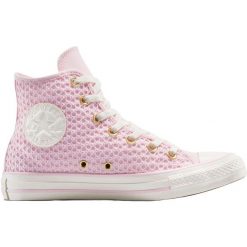 Buty sportowe Converse Chuck Taylor All Star. Czerwone buty sportowe na co dzień męskie Converse, z materiału, bez zapięcia, trekkingowe. Za 390.00 zł.