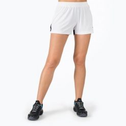 Spodenki treningowe damskie Mizuno Premium Handball. Białe szorty damskie Mizuno, bez wzorów, sportowe. Za 47.99 zł.