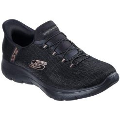 Buty sportowe damskie Skechers Summits classy Night. Czarne buty sportowe na co dzień damskie Skechers, bez wzorów. Za 329.99 zł.