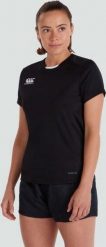 Koszulka damska Canterbury Club Dry. Czarne t-shirty damskie CANTERBURY, s, bez wzorów, z materiału, bez kołnierzyka. Za 192.00 zł.