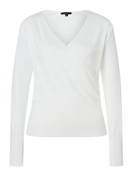 More & More Sweter w kolorze białym rozmiar: 40. Białe swetry klasyczne damskie MORE & MORE, s, z wiskozy, bez kołnierzyka. Za 104.39 zł.