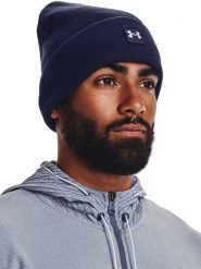 Under Armour Czapka beanie w kolorze granatowym rozmiar: onesize. Niebieskie czapki męskie Under Armour, bez wzorów, z materiału, sportowe. Za 83.42 zł.