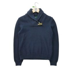 Second life - Damski sweter w granatowym kolorze - Stan bardzo dobry. Niebieskie swetry klasyczne damskie Ralph Lauren, bez kołnierzyka. Za 127.76 zł.