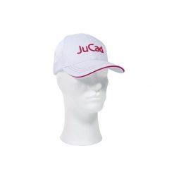 Wytrzymała czapka golfowa JuCad. Białe czapki męskie JUCAD, bez wzorów, sportowe. Za 189.00 zł.