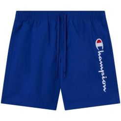 Męskie Spodenki Kąpielowe Z Haftowanym Logo. Zielone kąpielówki męskie CHAMPION, l, bez wzorów, z poliesteru. Za 185.99 zł.