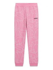 Guess Kids Spodnie materiałowe 183816 Różowy Regular Fit. Czerwone spodnie dziewczęce Guess Kids, z materiału. Za 194.99 zł.