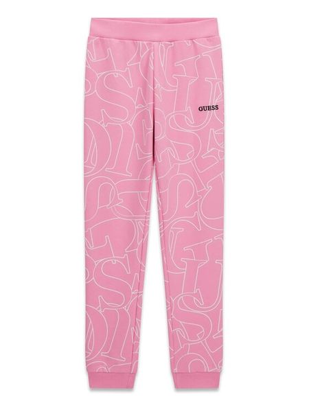 Guess Spodnie dresowe J6YB03 K3924 Różowy jasny Regular Fit. Czerwone spodnie dziewczęce Guess, z bawełny. Za 194.99 zł.